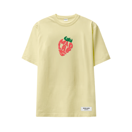 MAD LABS STRAWBERRY T-SHIRT - YELLOW image 0