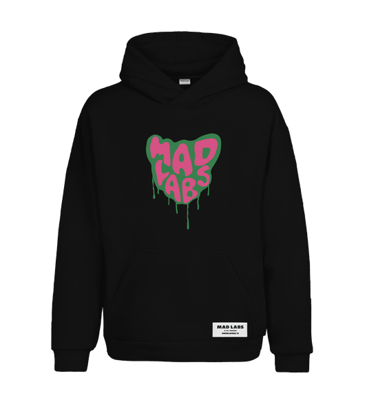 MAD LABS MELTING LOGO HOODIE - BLACK image 0