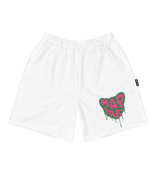 MAD LABS MELTING LOGO SHORTS - WHITE image 0