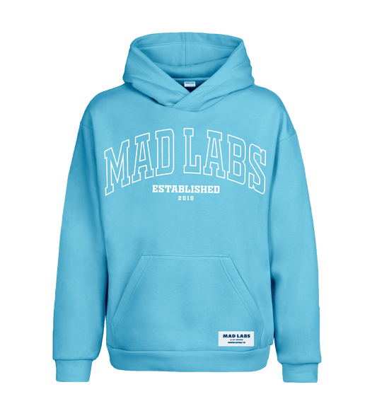 MAD LABS EST 2019 HOODIE - BLUE image 0