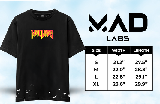 MAD LABS METAL LOGO T-SHIRT – BLACK image 1