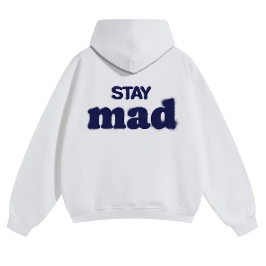MAD LABS STAY MAD HOODIE - White image 1