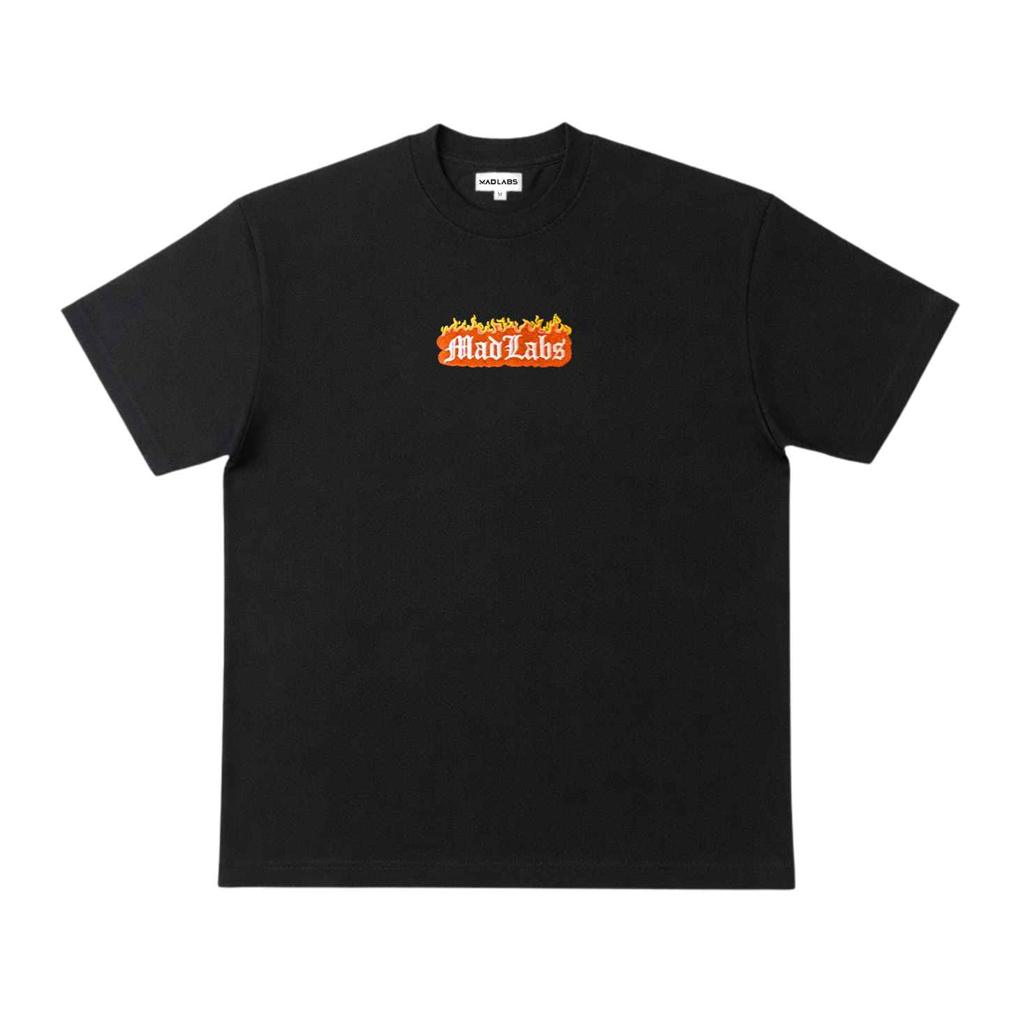 Mad Labs Fire Logo T-Shirt – Black
