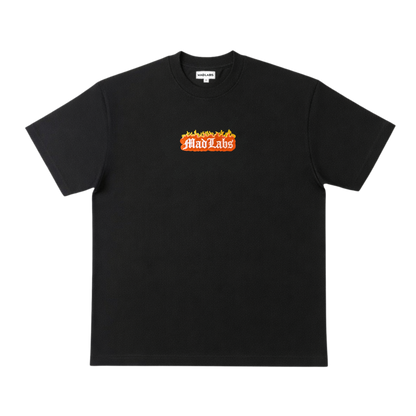 Mad Labs Fire Logo T-Shirt – Black