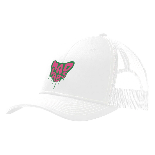 MAD LABS MELTING LOGO SNAPBACK HAT - WHITE image 1