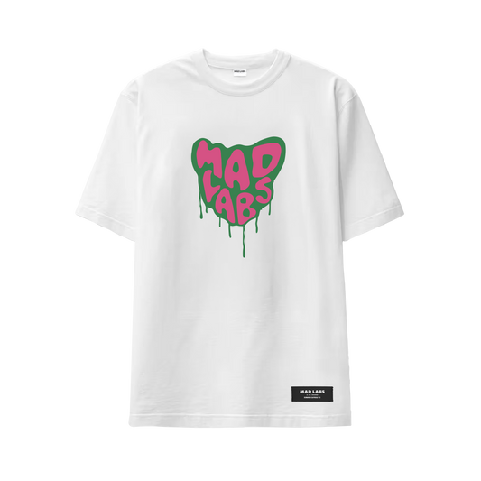MAD LABS MELTING LOGO T-SHIRT - WHITE image 0