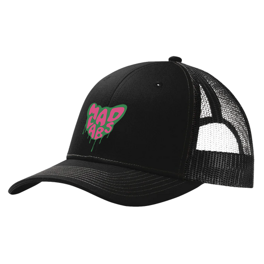 MAD LABS MELTING LOGO SNAPBACK HAT - BLACK image 1