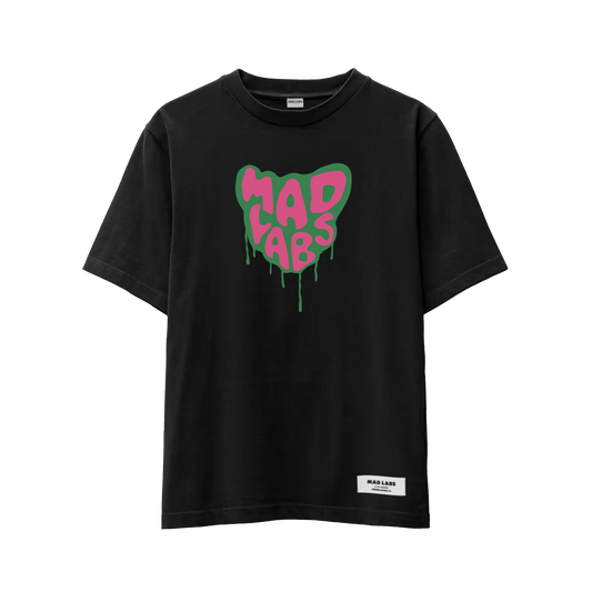 MAD LABS MELTING LOGO T-SHIRT - BLACK image 0