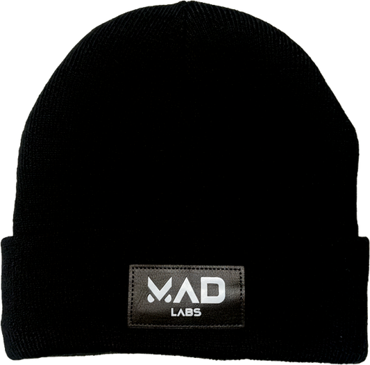 MAD LOGO BEANIE - BLACK image 0