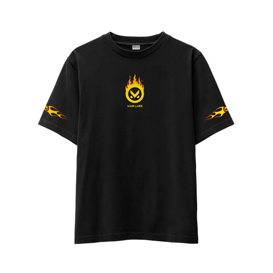 MAD LABS FLAME LOGO T-SHIRT – BLACK